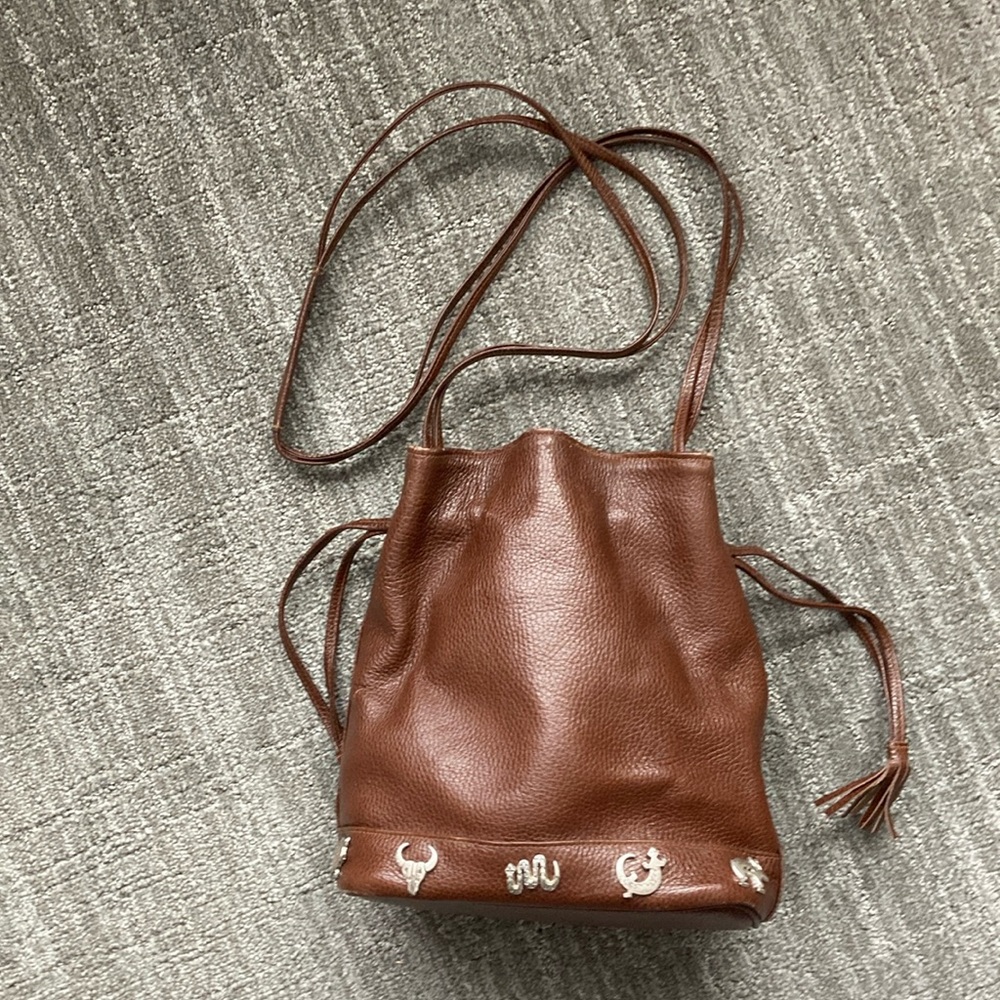 Jennifer Graham Brown Bucket Bag